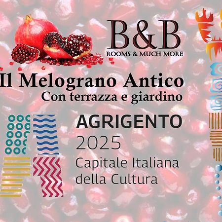 B&B Il Melograno Antico Con Terrazza E Giardino Agrigento Kültér fotó