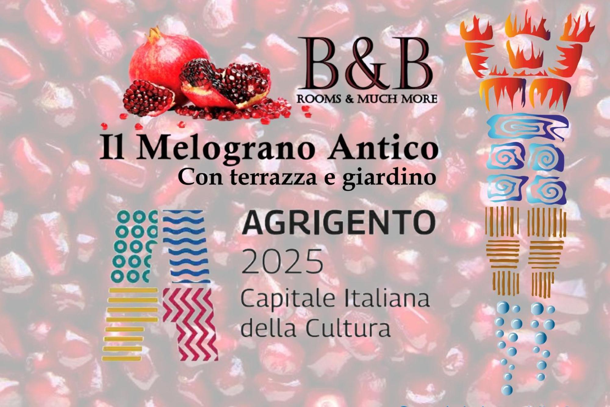 B&B Il Melograno Antico Con Terrazza E Giardino Agrigento Kültér fotó
